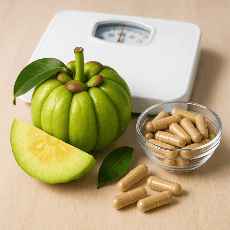 Garcinia cambogia — fruct asiatic din care se extrage acidul hidroxicitric (HCA) pentru metabolism