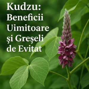 Kudzu (Pueraria lobata) — plantă asiatică tradițională folosită pentru susținerea ficatului, metabolismului și a reducerii poftei de alcool