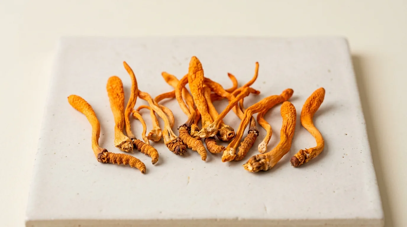 Cordyceps militaris uscat portocaliu — extract cordicepina pentru energie și rezistență fizică