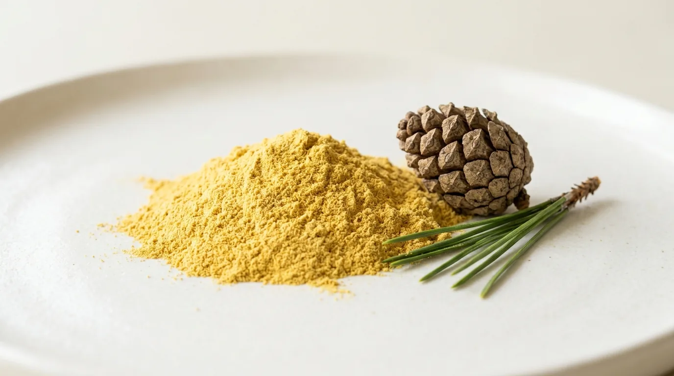 Polen de Pin auriu Pinus massoniana — sursă vegetală androgeni naturali și vitalitate
