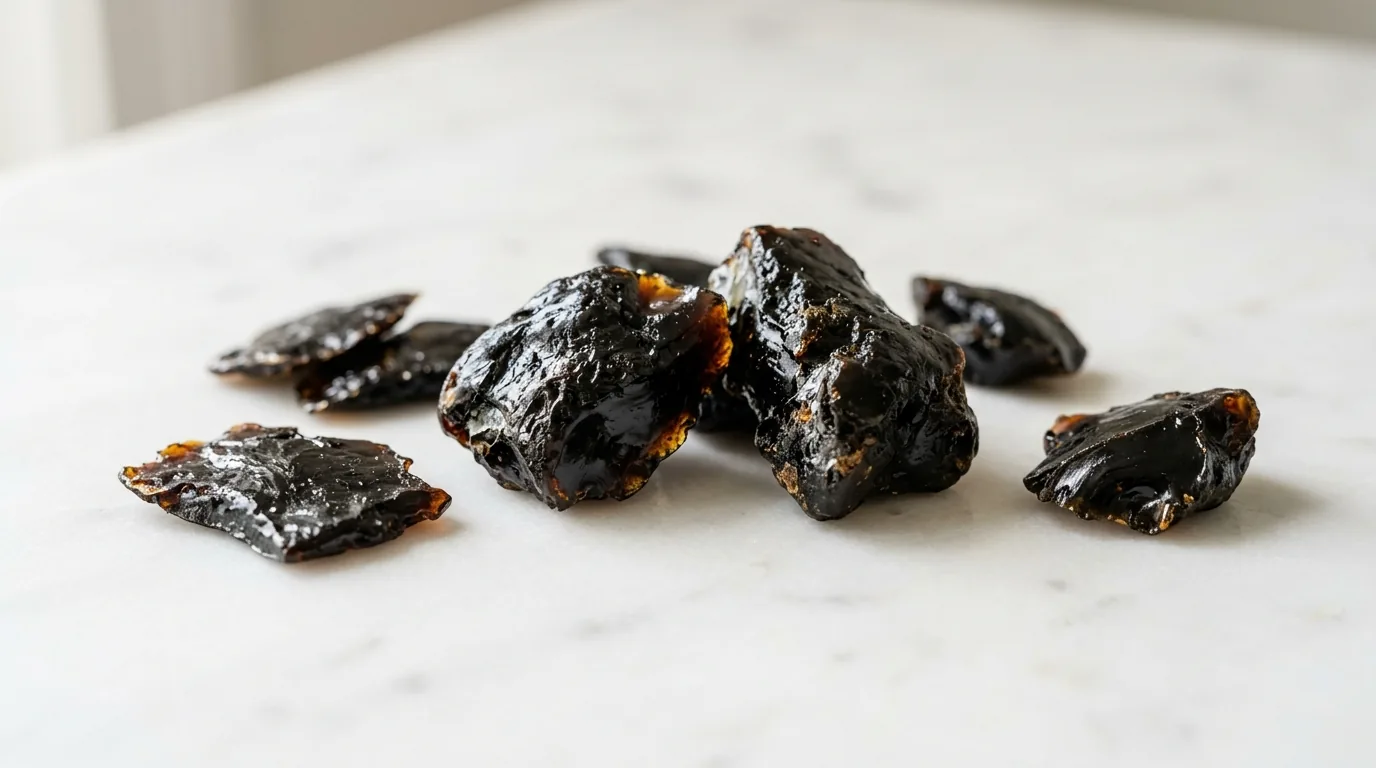 Shilajit rășină purificată din Himalaya — extract acid fulvic pentru energie mitocondrială