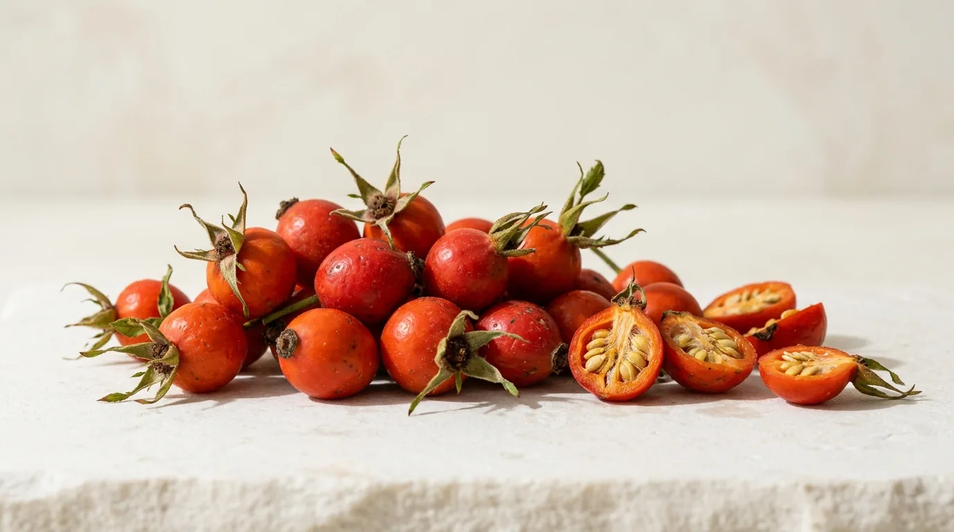 Acerola fructe roșii Malpighia emarginata — sursă naturală vitamina C organică cu bioflavonoide