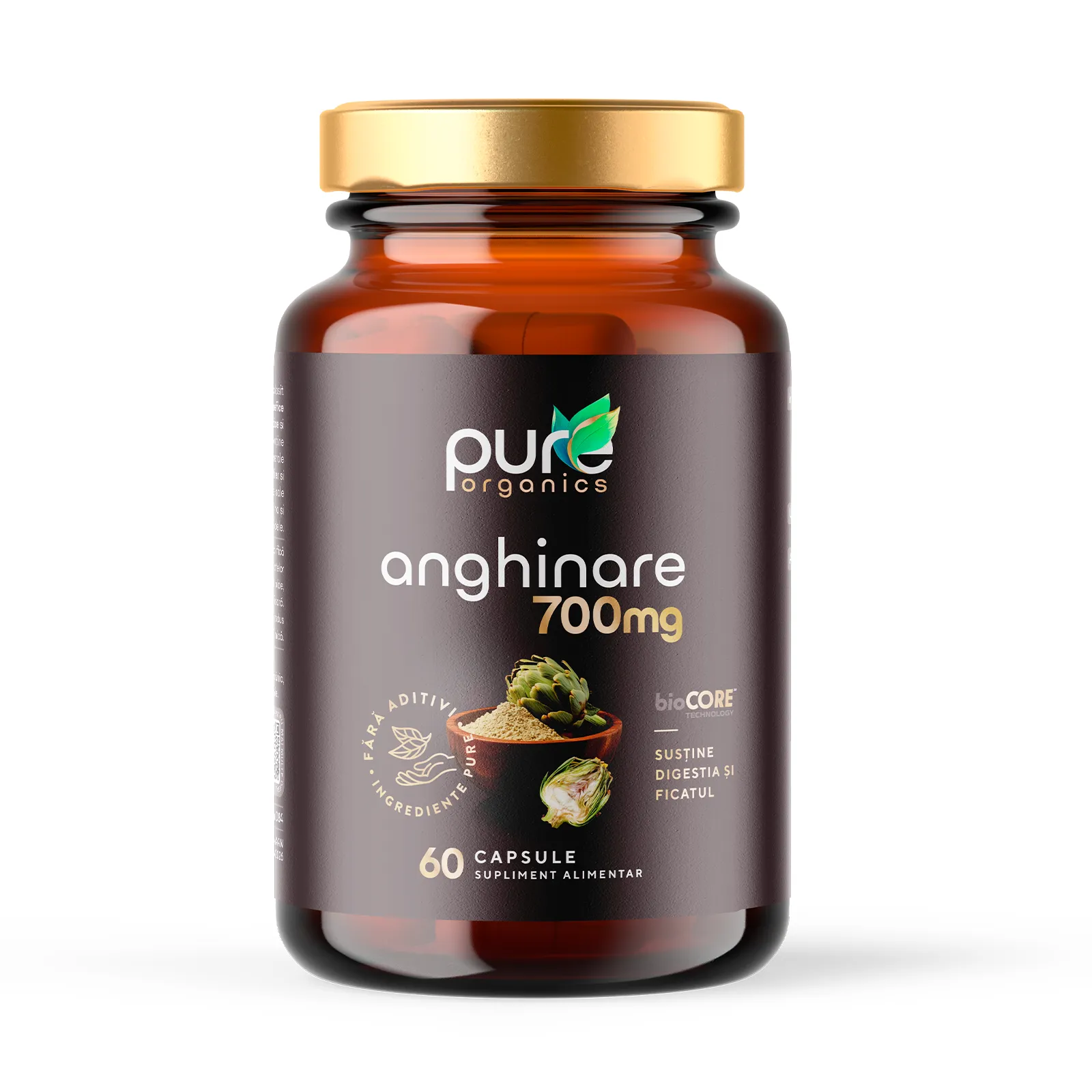 Anghinare BioCORE® PureOrganics &mdash; supliment natural pentru ficat și digestie
