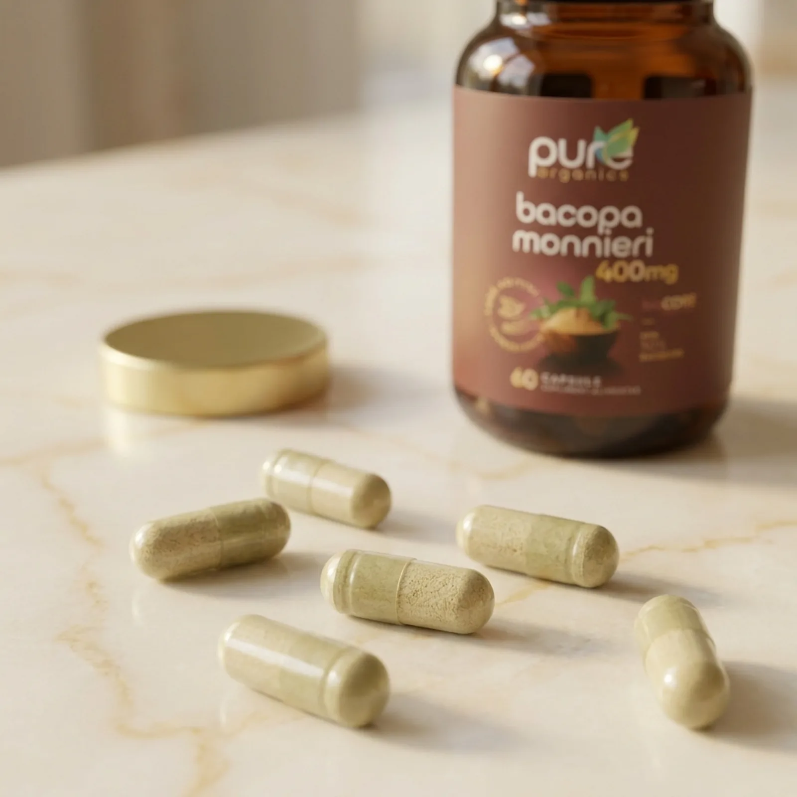 Capsule pullulan Bacopa Monnieri macro — extract 50% bacozide