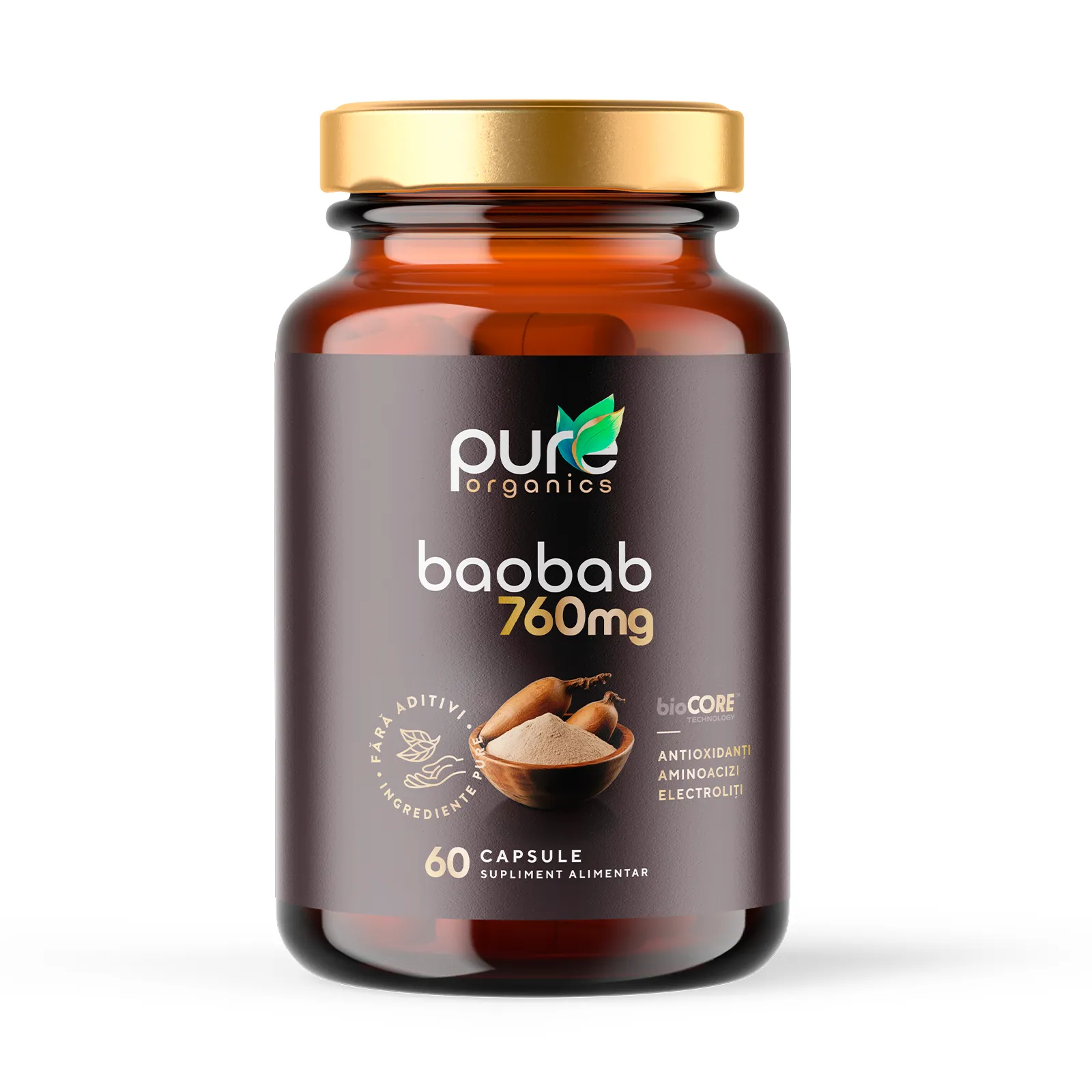 Baobab BioCORE® PureOrganics — flacon 60 capsule pullulan