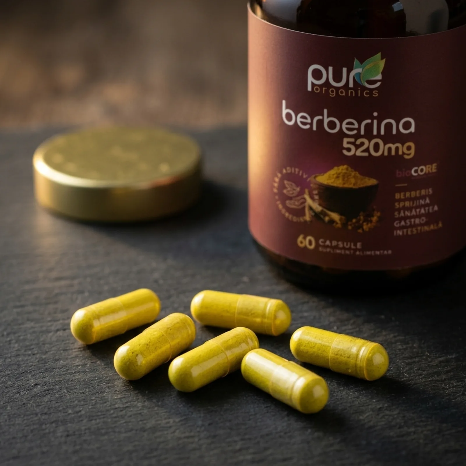 Macro capsule pullulan Berberină BioCORE® — calitate premium
