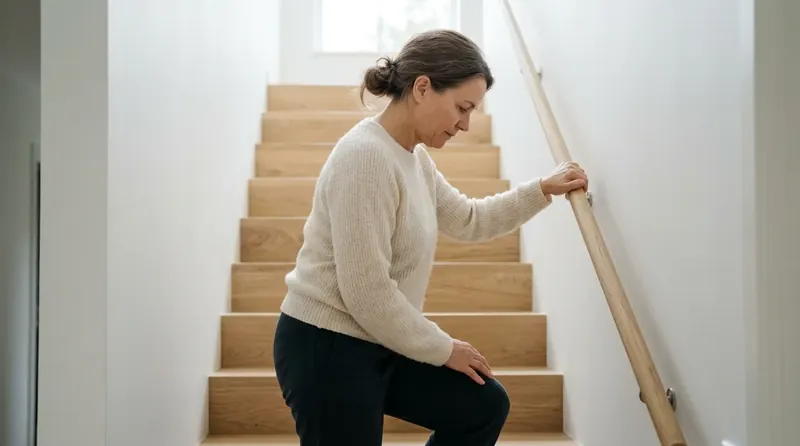 Persoană cu dureri articulare de genunchi — beneficiar principal Boswellia BioCORE®