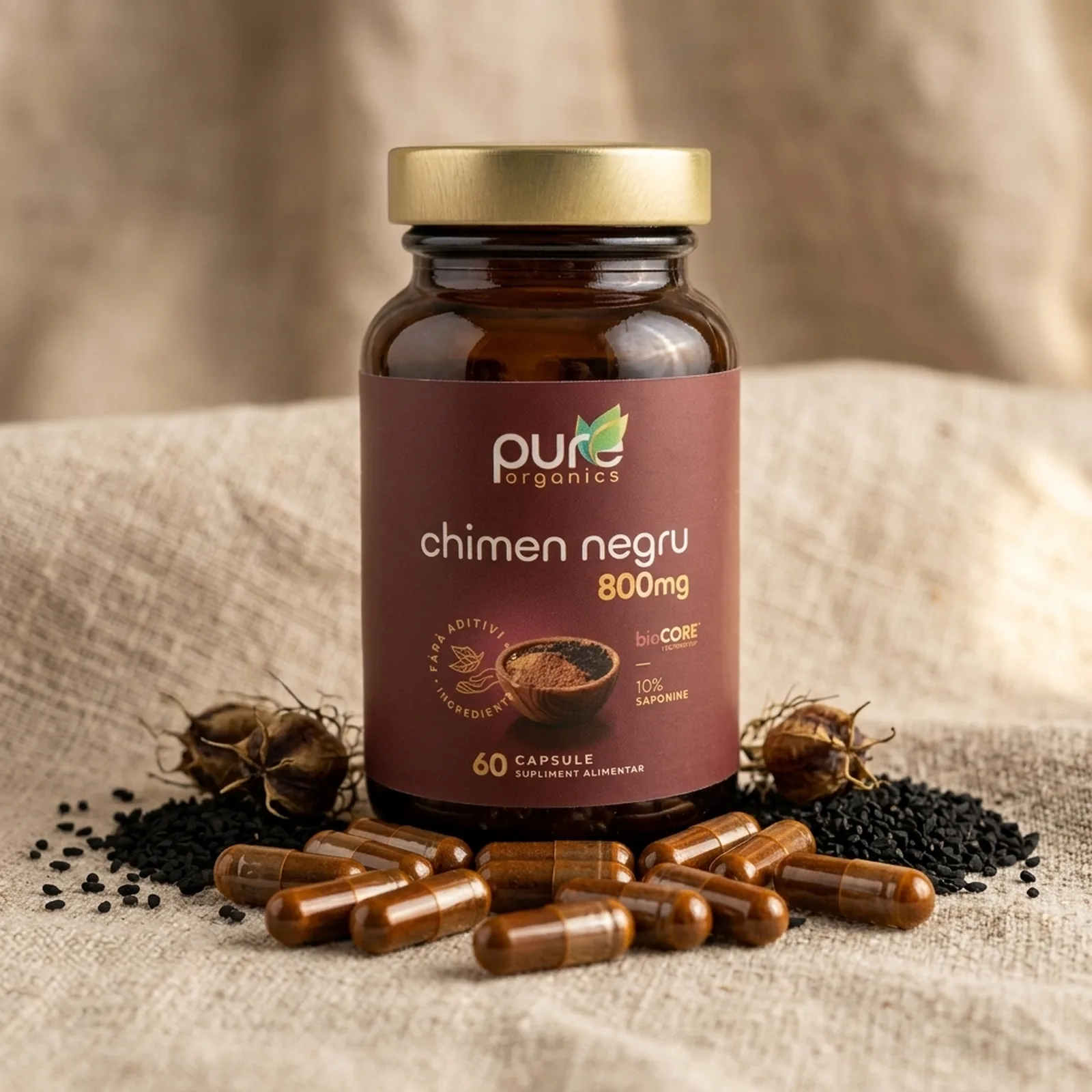 Extract Nigella sativa cu seminte negre originale