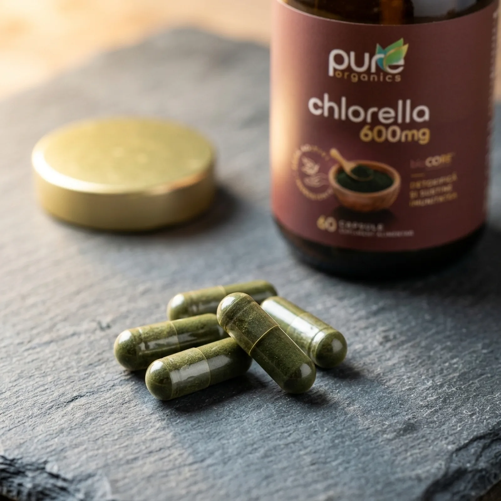 Capsule pullulan Chlorella BioCORE® macro — ardezie
