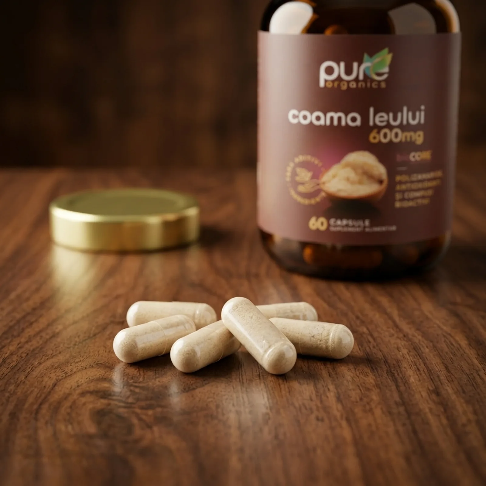 Macro capsule pullulan Coama Leului BioCORE® — extract corp fructifer Hericium
