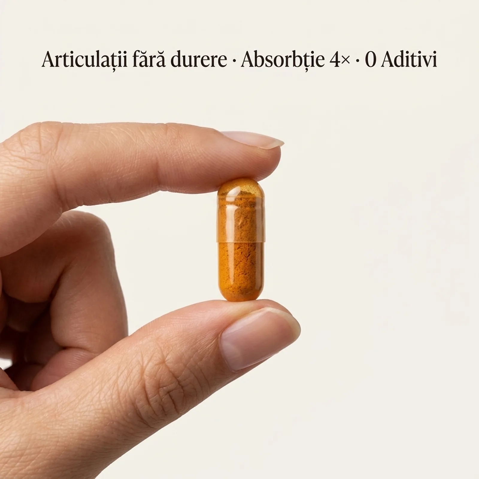 Capsule curcumin — articulații fără durere, absorbție 4×