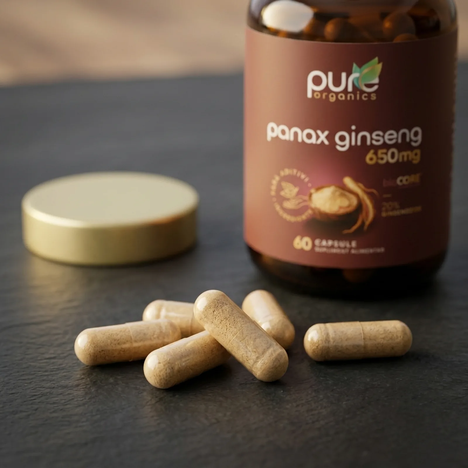 Macro capsule Panax Ginseng BioCORE® — calitate verificată