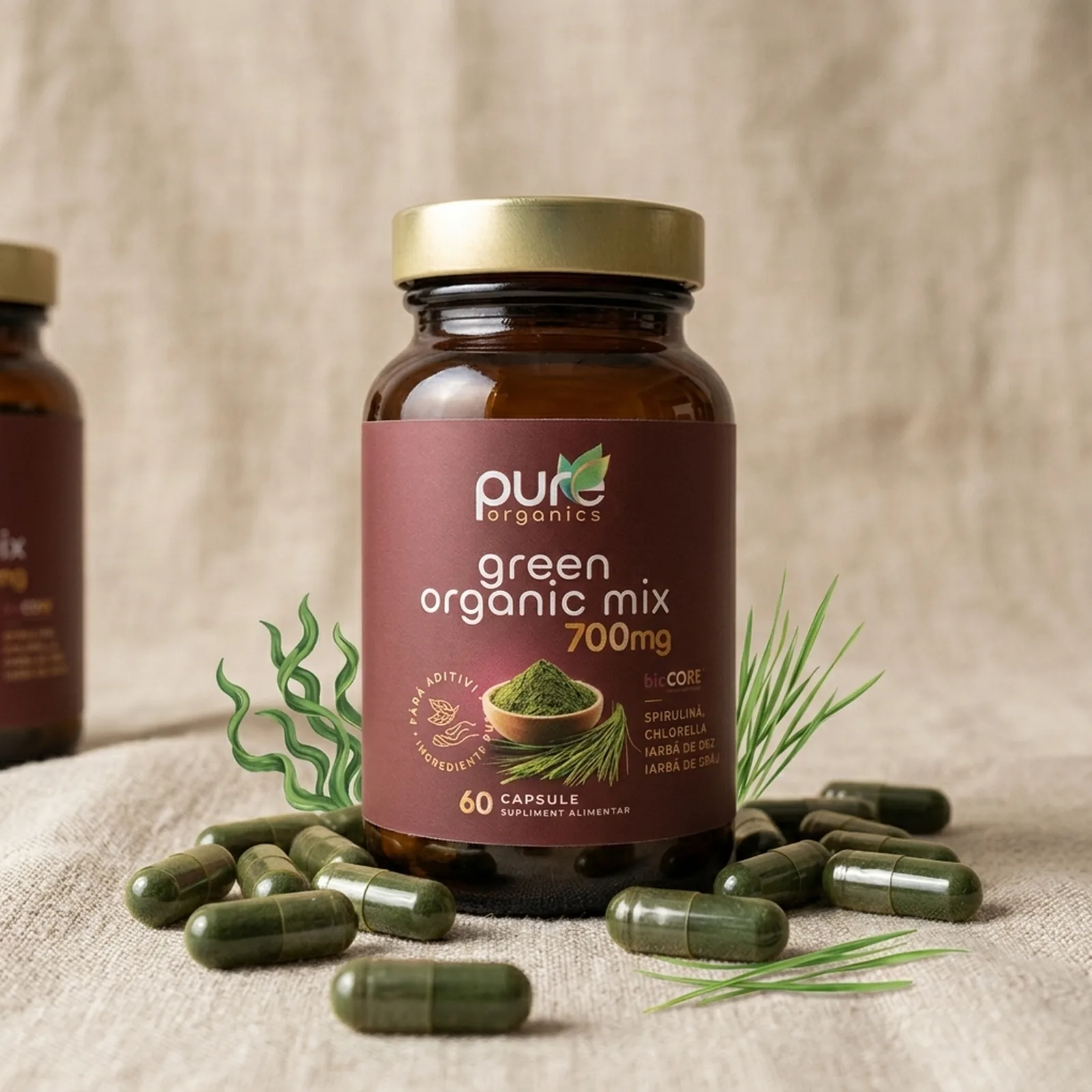 Extract spirulina chlorella Green Organic Mix