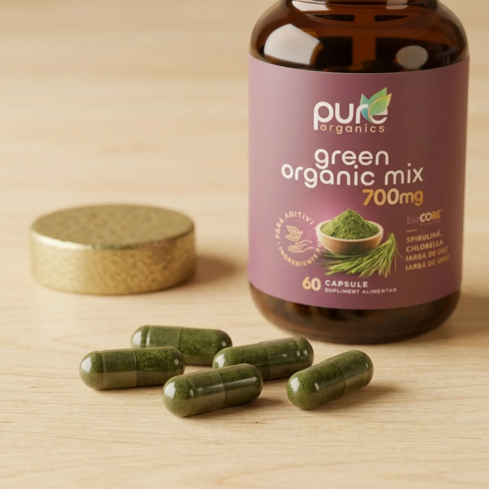 Macro capsule pullulan Green Organic Mix