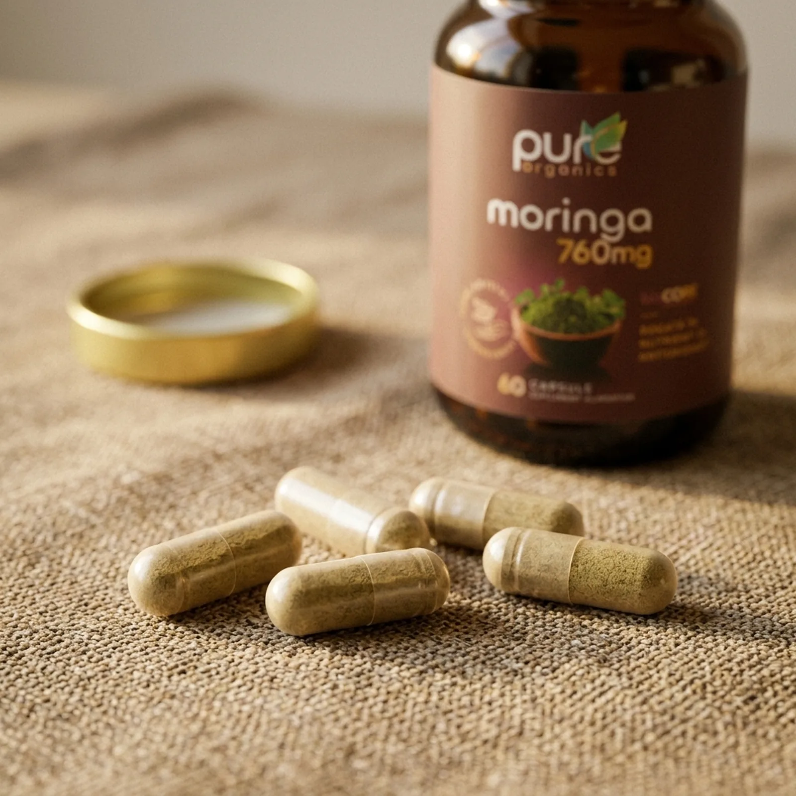 Macro capsule pullulan Moringa