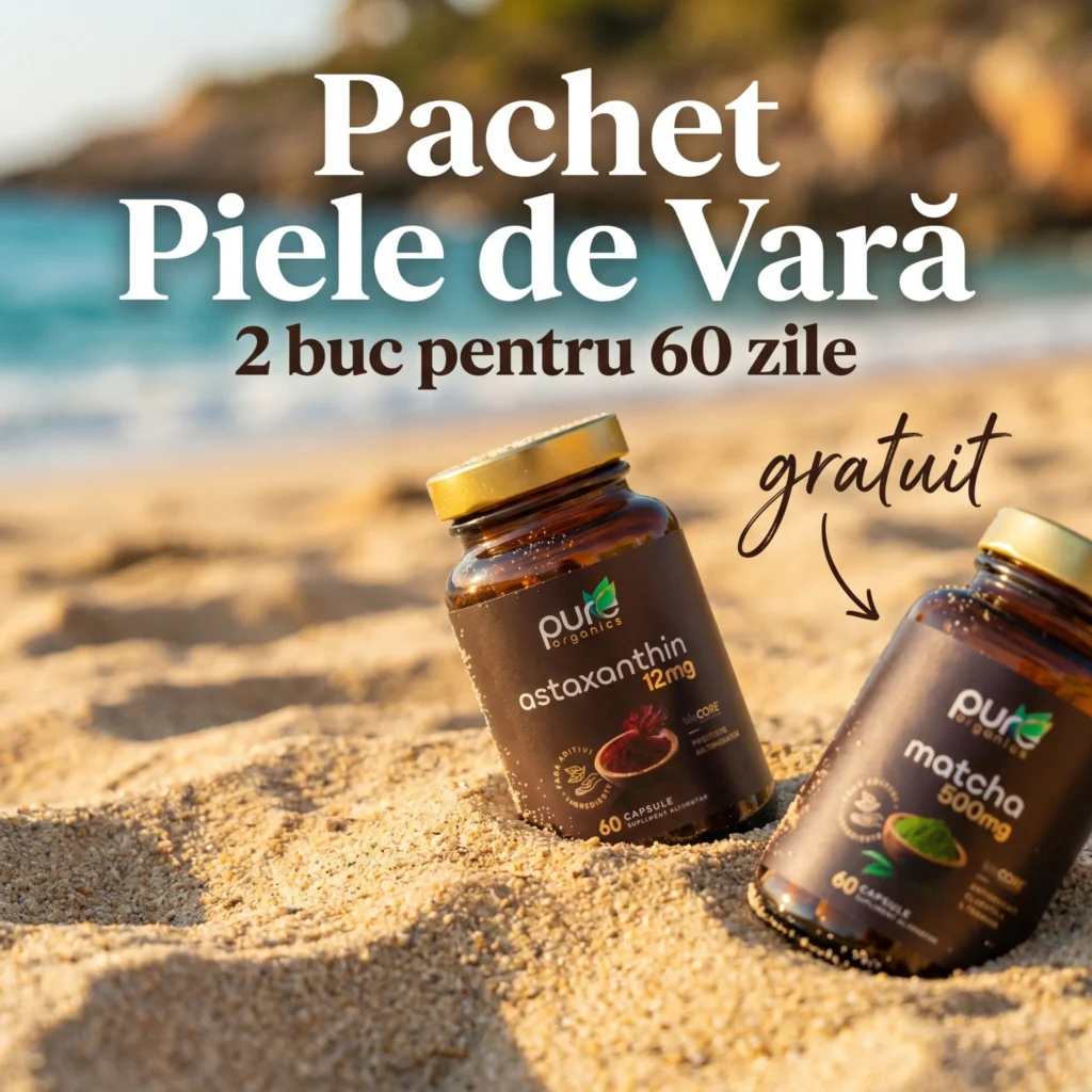 Pachet Piele de Vară – 2× Astaxanthin + Matcha cadou
