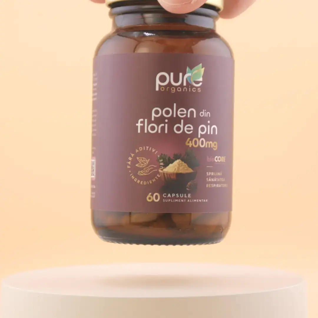 Video produs polen-din-flori-de-pin
