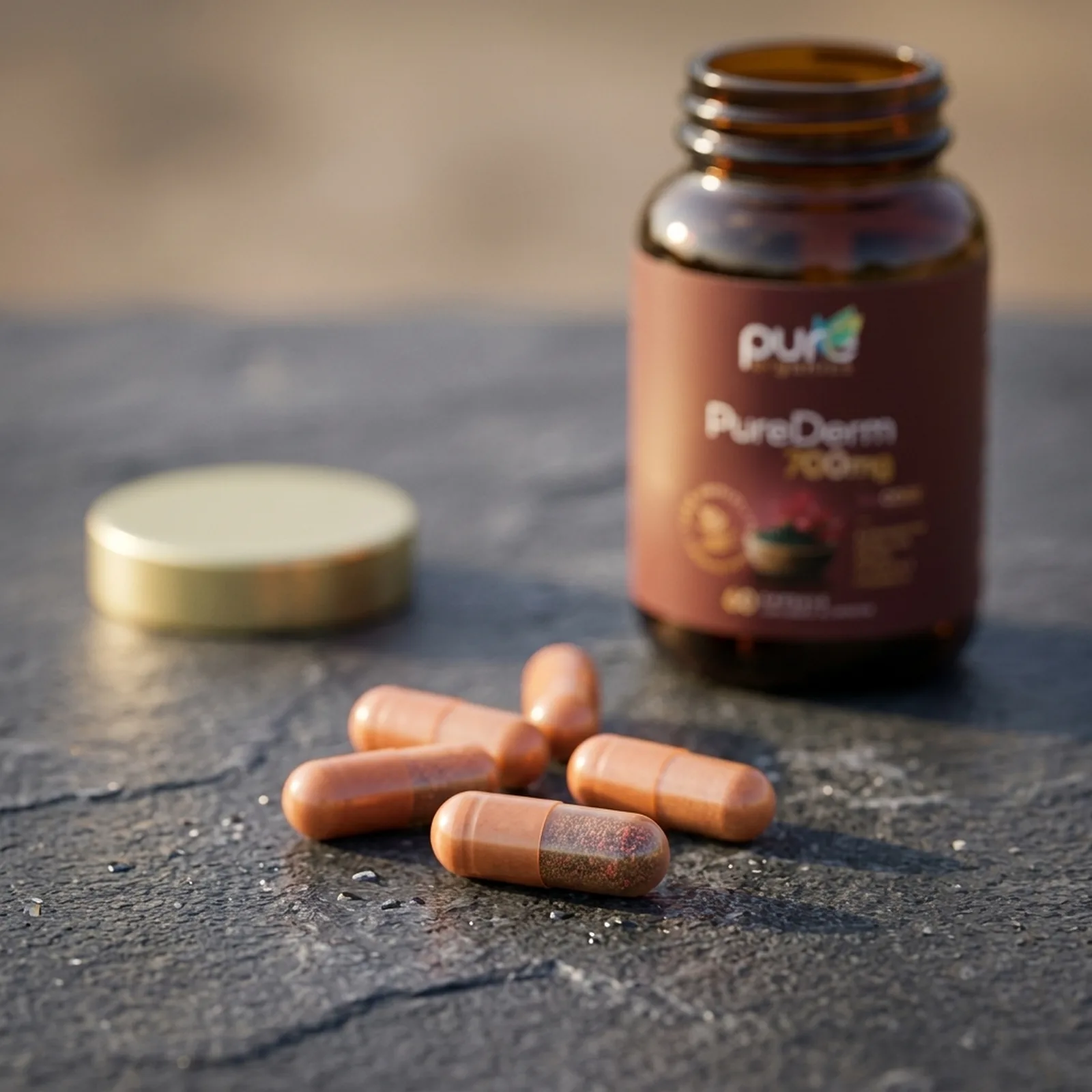 PureDerm macro capsule pullulan — calitate premium