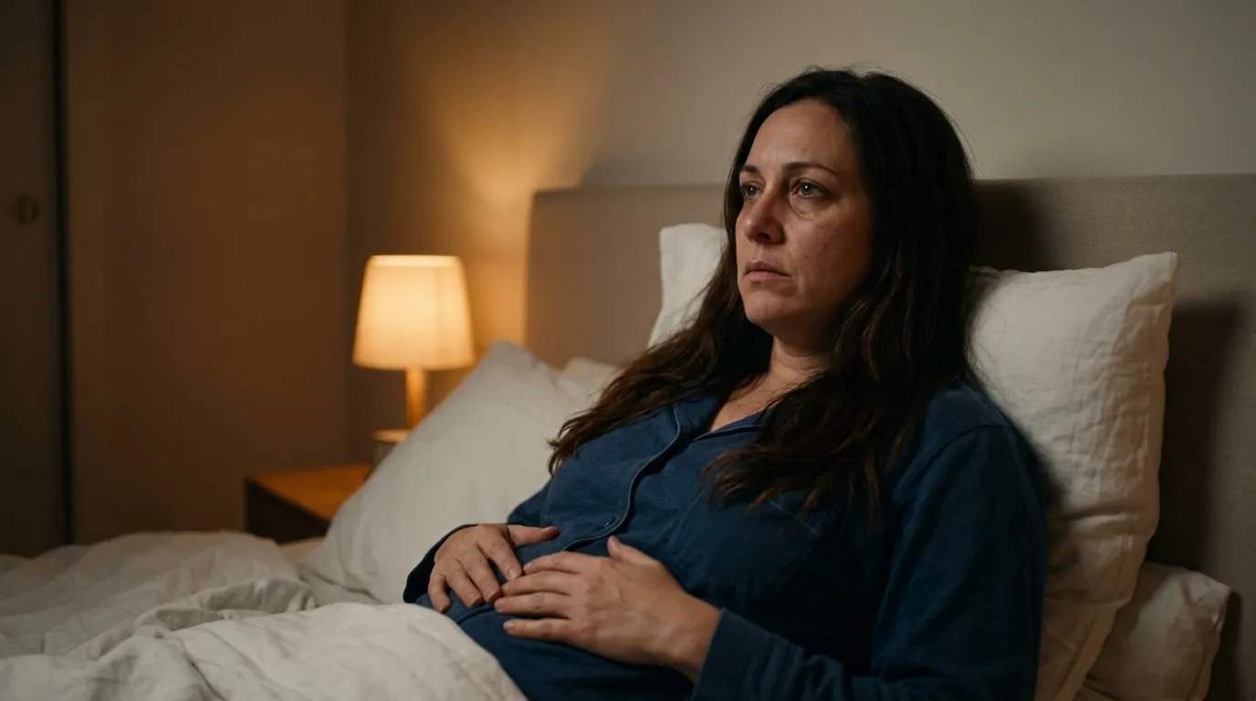 Persoană stresată care nu poate adormi — PureSleep adresează insomnia de stres