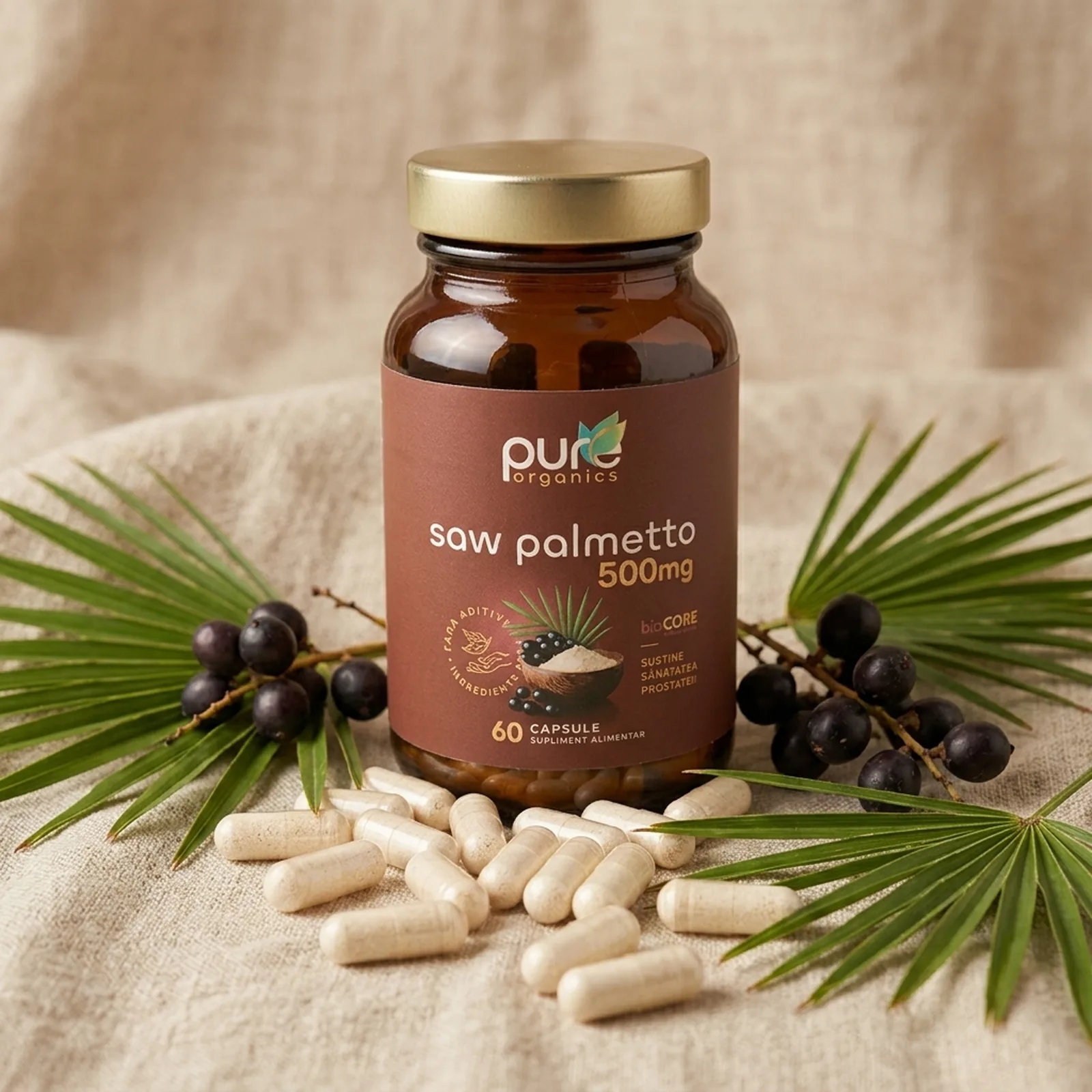 Extract Serenoa repens — sursă naturală Saw Palmetto